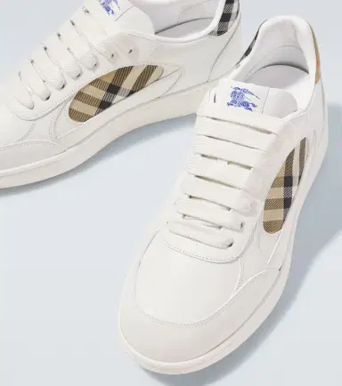 Burberry Terrace Check EKD leather sneakers | Thumbnail 4