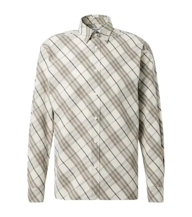 Burberry Check cotton overshirt