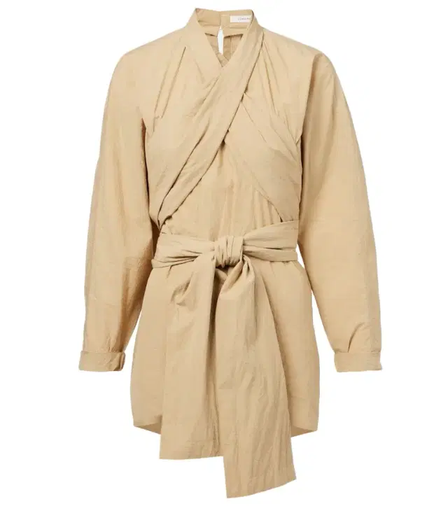 Lemaire Belted cotton top