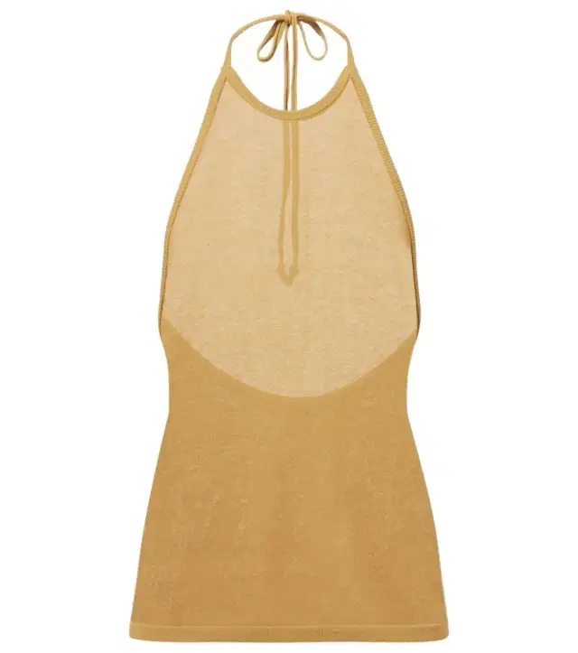 Lemaire Knitted halterneck cotton top