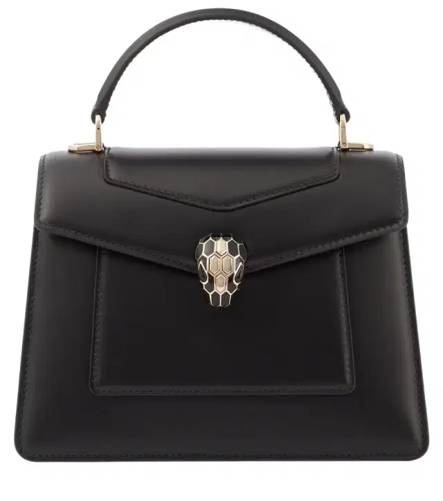 Serpenti Forever Medium leather top-handle bag