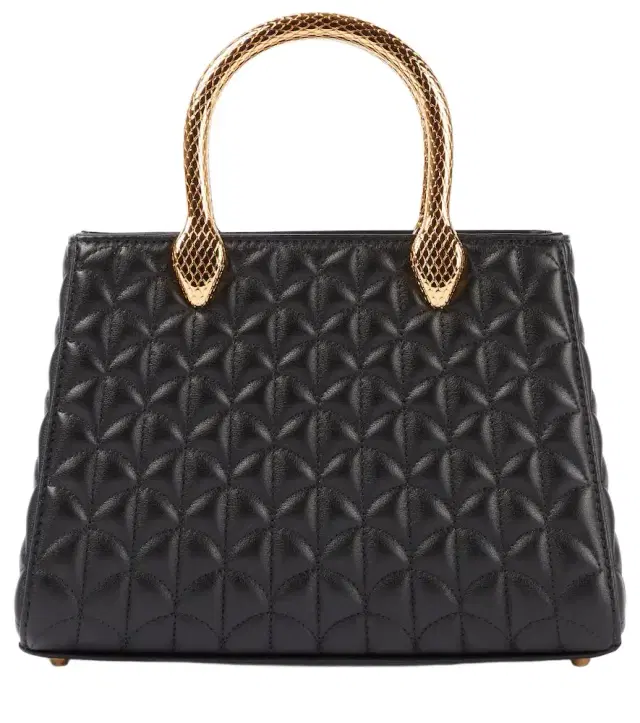 Bvlgari Serpentine Duo leather top-handle bag
