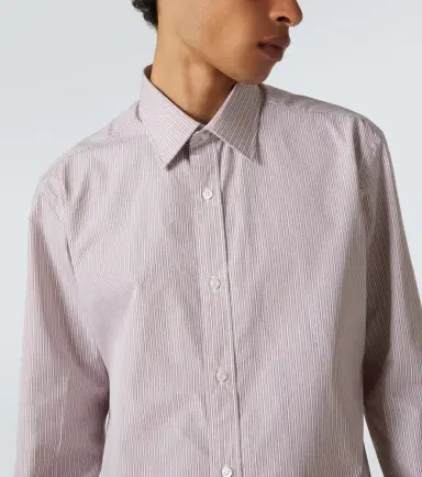 Charvet Striped cotton poplin shirt | Thumbnail 4 Charvet Striped cotton poplin shirt | Thumbnail 4