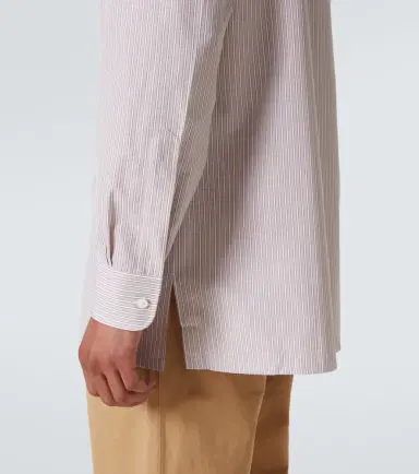 Charvet Striped cotton poplin shirt | Thumbnail 5 Charvet Striped cotton poplin shirt | Thumbnail 5