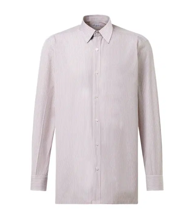 Charvet Striped cotton poplin shirt