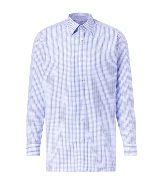 Charvet Checked cotton poplin shirt