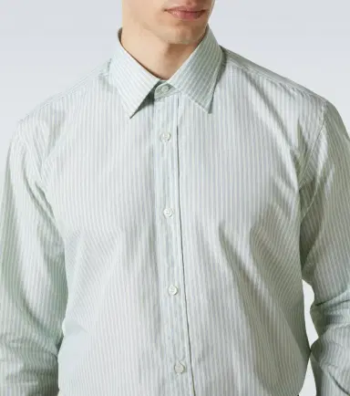 Charvet Striped cotton poplin shirt | Thumbnail 7 Charvet Striped cotton poplin shirt | Thumbnail 7