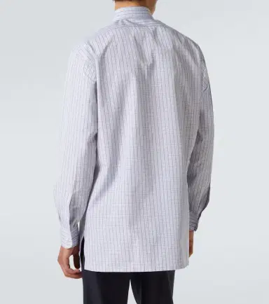 Charvet Checked cotton poplin shirt | Thumbnail 3