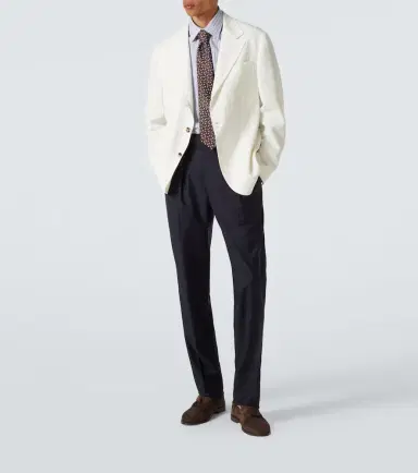 Charvet Checked cotton poplin shirt | Thumbnail 6