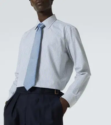 Charvet Striped cotton shirt | Thumbnail 7 Charvet Striped cotton shirt | Thumbnail 7