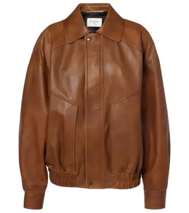 Saint Laurent Leather bomber jacket | Thumbnail 1