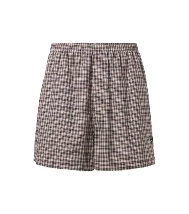 Checked cotton shorts