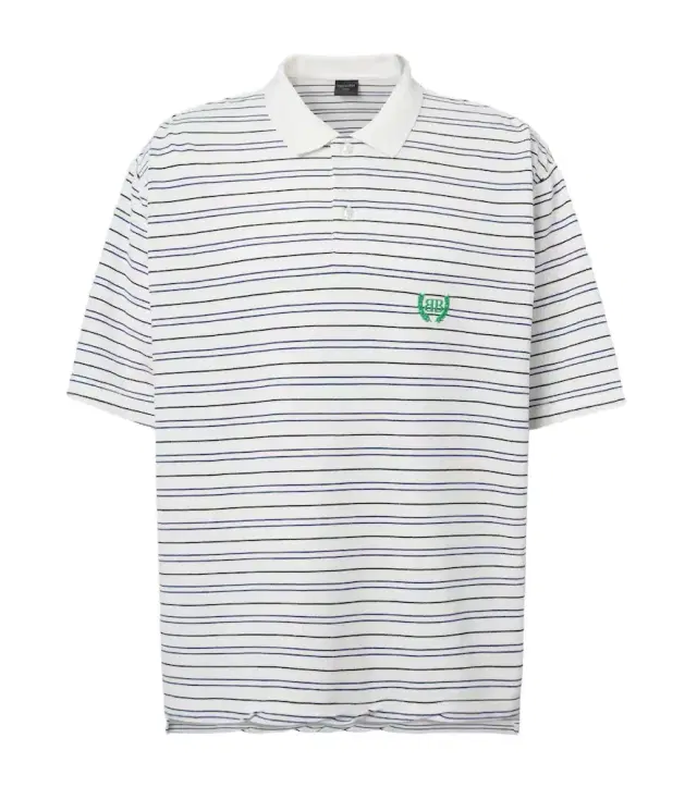 BB Laurel striped cotton piqué polo shirt
