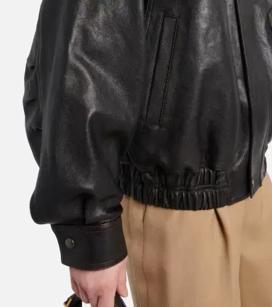 Saint Laurent Leather bomber jacket | Thumbnail 5 Saint Laurent Leather bomber jacket | Thumbnail 5