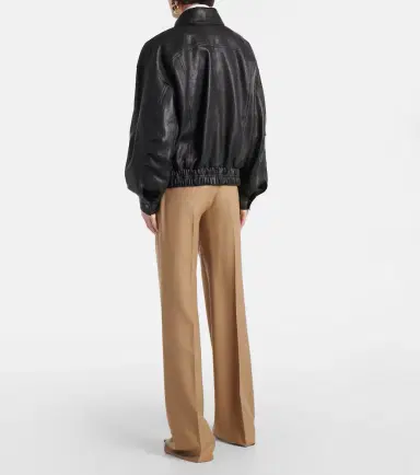Saint Laurent Leather bomber jacket | Thumbnail 6 Saint Laurent Leather bomber jacket | Thumbnail 6