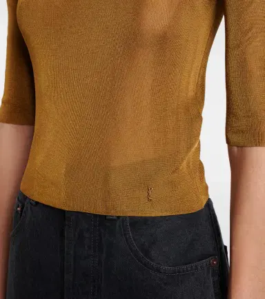 Saint Laurent Cassandre knitted top | Thumbnail 2 Saint Laurent Cassandre knitted top | Thumbnail 2