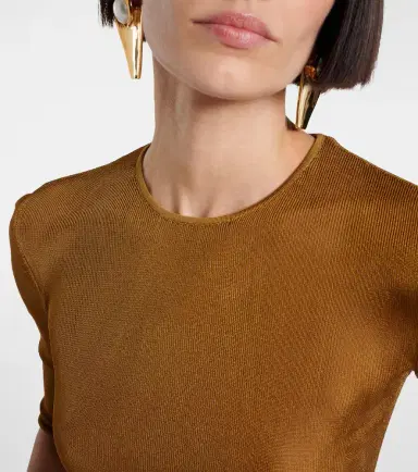 Saint Laurent Cassandre knitted top | Thumbnail 4 Saint Laurent Cassandre knitted top | Thumbnail 4