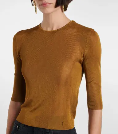 Saint Laurent Cassandre knitted top | Thumbnail 5 Saint Laurent Cassandre knitted top | Thumbnail 5