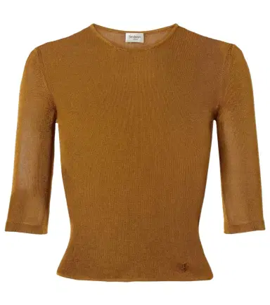 Saint Laurent Cassandre knitted top | Thumbnail 1 Saint Laurent Cassandre knitted top | Thumbnail 1