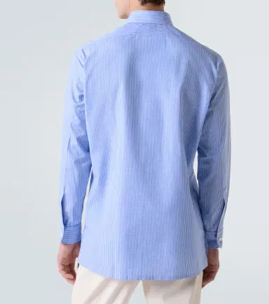 Charvet Striped cotton poplin shirt | Thumbnail 2