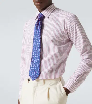 Charvet Striped cotton poplin shirt | Thumbnail 3 Charvet Striped cotton poplin shirt | Thumbnail 3