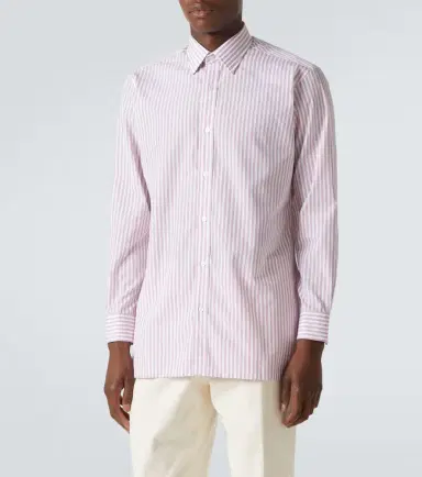 Charvet Striped cotton poplin shirt | Thumbnail 5 Charvet Striped cotton poplin shirt | Thumbnail 5