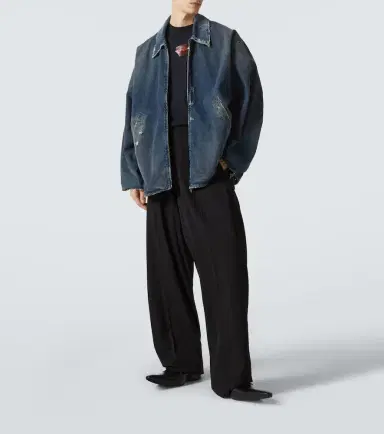 Balenciaga Distressed denim jacket | Thumbnail 2 Balenciaga Distressed denim jacket | Thumbnail 2