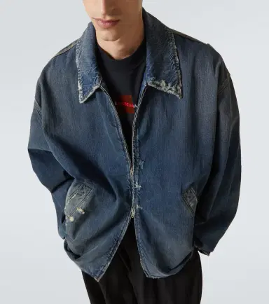 Balenciaga Distressed denim jacket | Thumbnail 5 Balenciaga Distressed denim jacket | Thumbnail 5