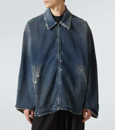 Balenciaga Distressed denim jacket | Thumbnail 6 Balenciaga Distressed denim jacket | Thumbnail 6