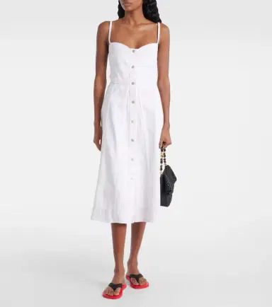 AG Jeans Saint Raphael denim midi dress | Thumbnail 3
