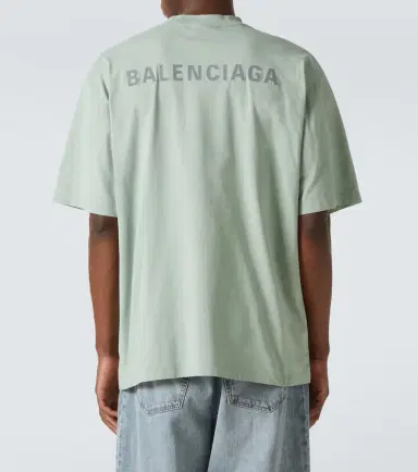 Balenciaga Logo cotton jersey T-shirt | Thumbnail 3