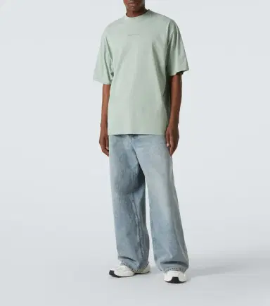 Balenciaga Logo cotton jersey T-shirt | Thumbnail 4
