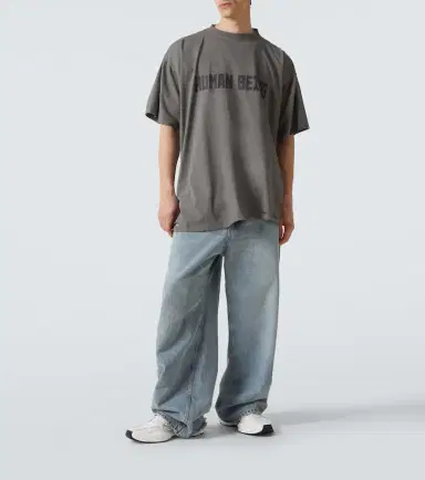 Balenciaga Distressed cotton jersey T-shirt | Thumbnail 3