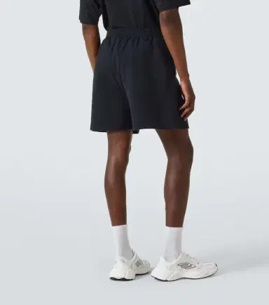 Balenciaga Logo cotton fleece shorts | Thumbnail 4