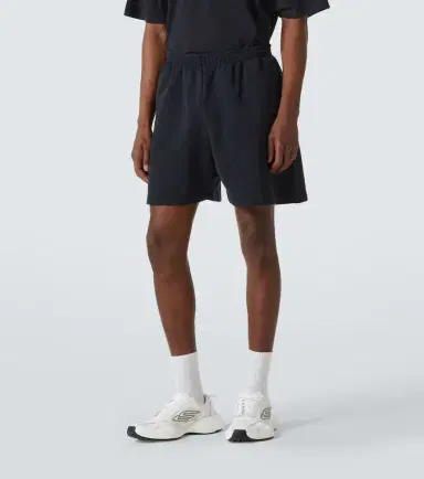 Balenciaga Logo cotton fleece shorts | Thumbnail 5
