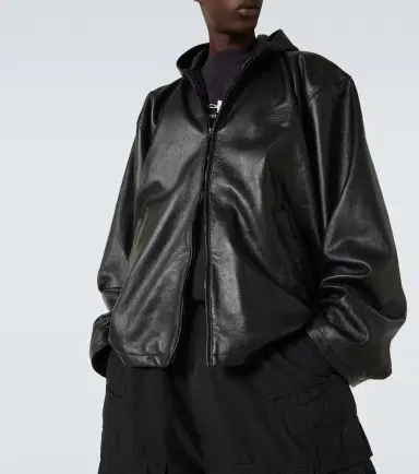 Balenciaga Hooded leather blouson | Thumbnail 5 Balenciaga Hooded leather blouson | Thumbnail 5