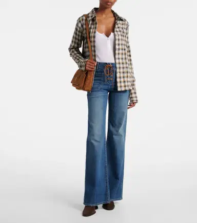 Nili Lotan Florence mid-rise flared jeans | Thumbnail 3 Nili Lotan Florence mid-rise flared jeans | Thumbnail 3
