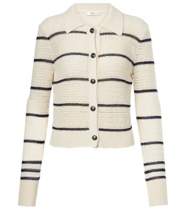 Frame The Shrunken cotton-blend cardigan | Thumbnail 1 Frame The Shrunken cotton-blend cardigan | Thumbnail 1