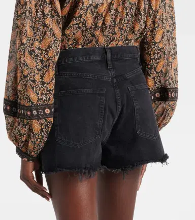 Frame Frayed denim shorts | Thumbnail 5