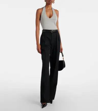 Nili Lotan Britt halterneck cotton jersey top | Thumbnail 2