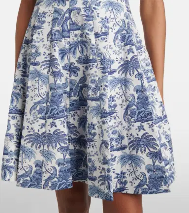 Staud Wells floral cotton minidress | Thumbnail 2
