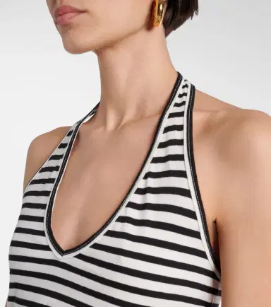 Nili Lotan Britt halterneck cotton jersey top | Thumbnail 3 Nili Lotan Britt halterneck cotton jersey top | Thumbnail 3