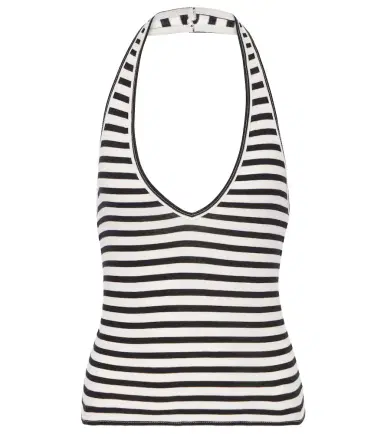 Nili Lotan Britt halterneck cotton jersey top | Thumbnail 1 Nili Lotan Britt halterneck cotton jersey top | Thumbnail 1
