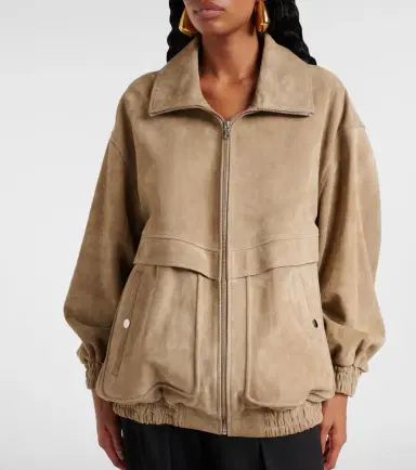 Nour Hammour Beck suede bomber jacket | Thumbnail 6 Nour Hammour Beck suede bomber jacket | Thumbnail 6