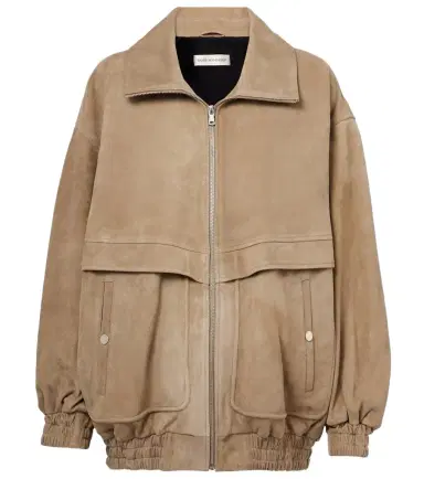 Nour Hammour Beck suede bomber jacket | Thumbnail 1 Nour Hammour Beck suede bomber jacket | Thumbnail 1