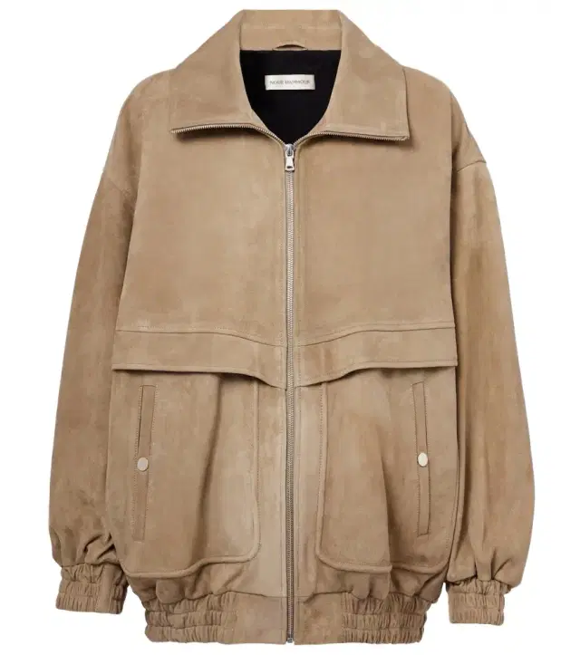 Nour Hammour Beck suede bomber jacket
