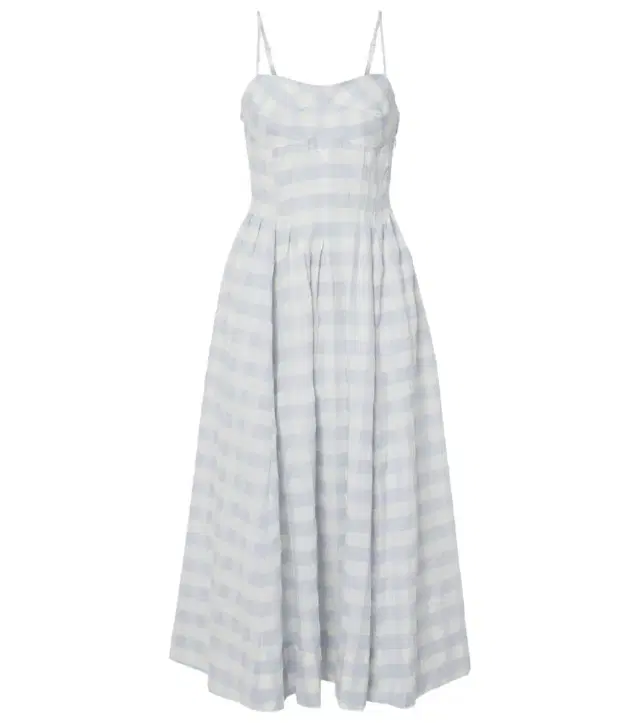 Simkhai Kittiya gingham cotton midi dress