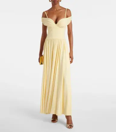 Simkhai Amarantha draped jersey maxi dress | Thumbnail 3