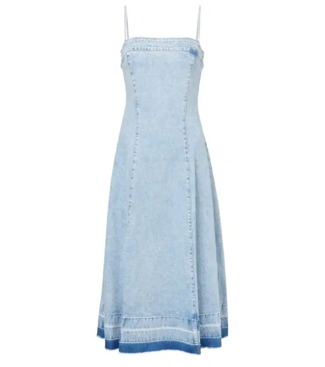 Simkhai Clarissa denim midi dress