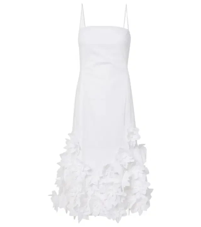 Simkhai Bella floral-appliqué cotton midi dress